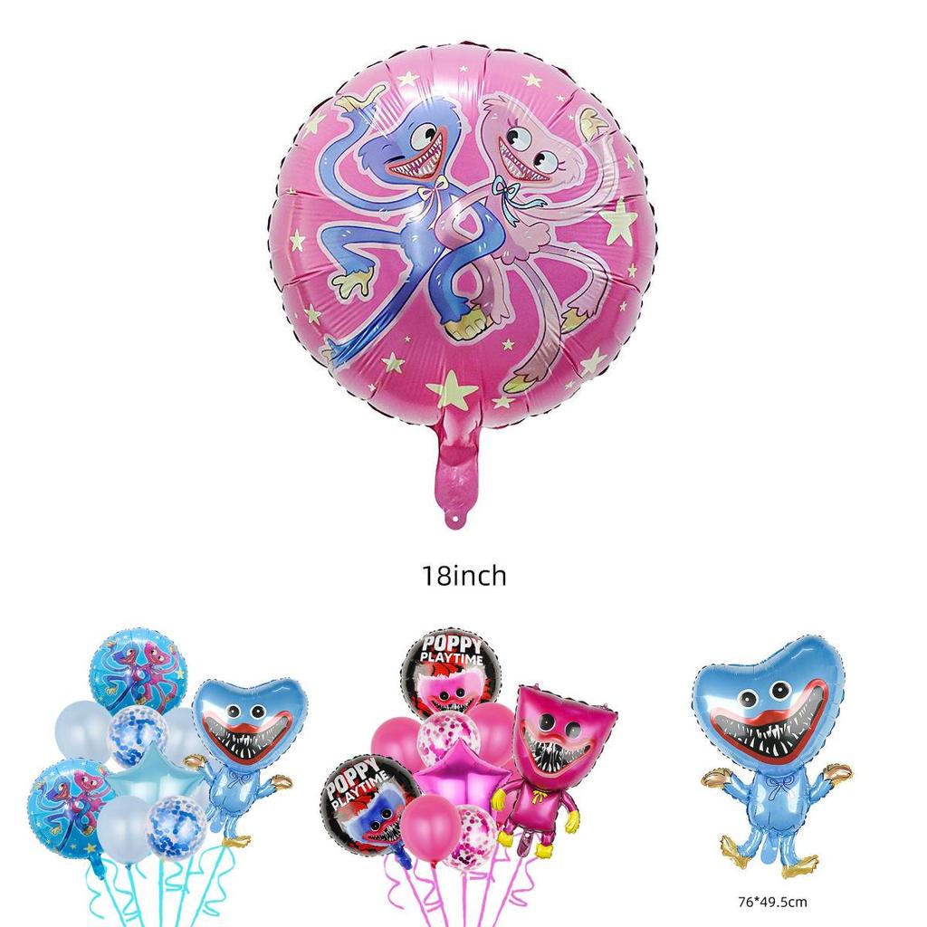 Poppy Playtime Huggy Wuggy Balloon Set For Kids Birthday Party Decorations High-quality And Easy To Use