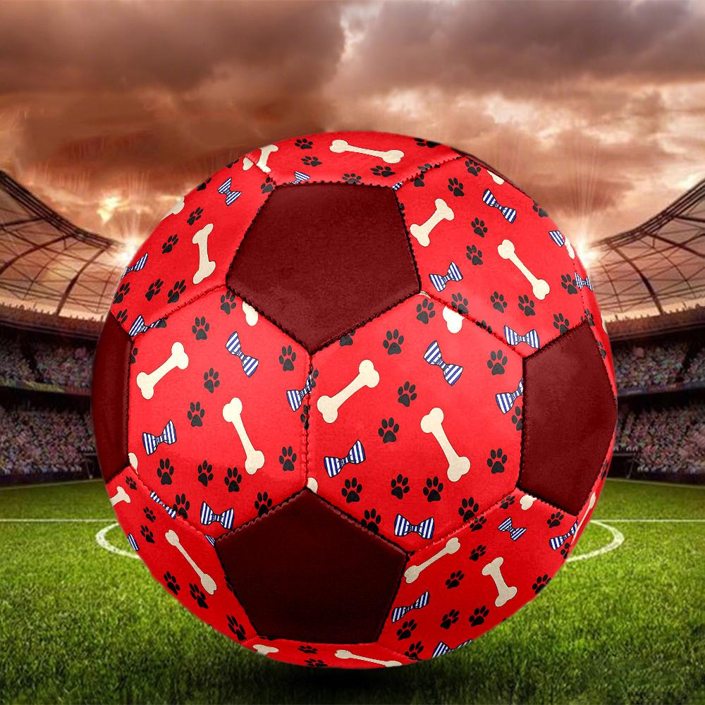 1PC Dog Bone Party Decorations Soccer Ball Size 5 Football Machine Sewn Indoor/Outdoor Universal Football A76