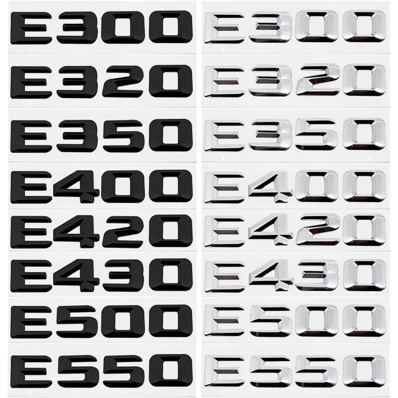 Car Rear Trunk Number Letter Sticker Tail Box Emblem Badge for Mercedes Benz E Class E300 E320 E350 E400 E420 E430 E500 E550 ooo1