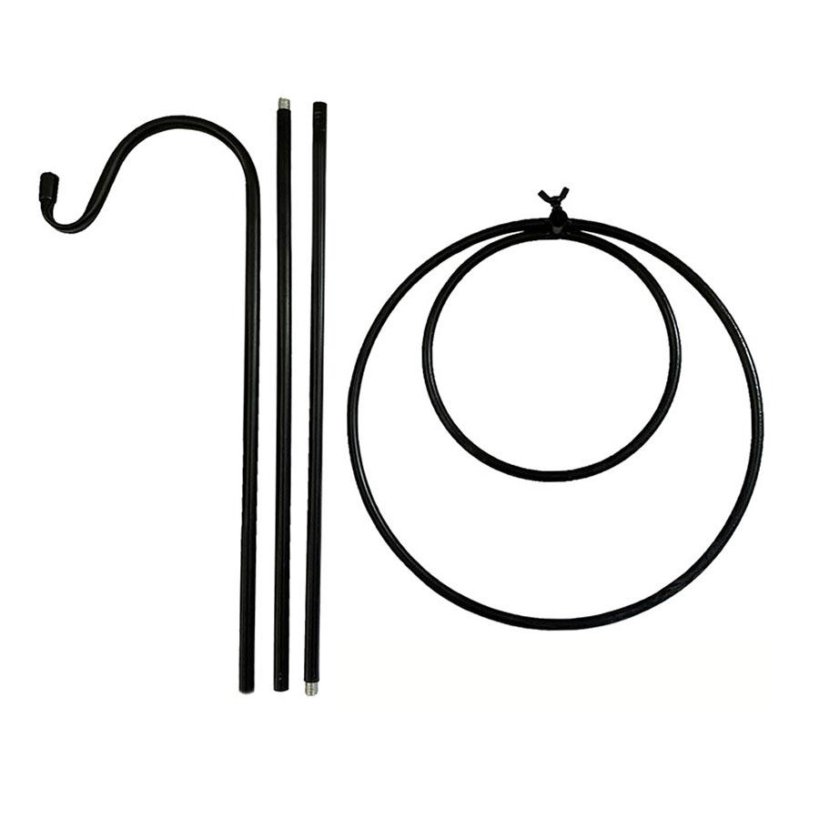 1pc Shepherd Hook Bird Feeder Pole Premium Metal For Hanging Solar Lights Bird Feeders Mason Jars Christmas Lights, Lanterns