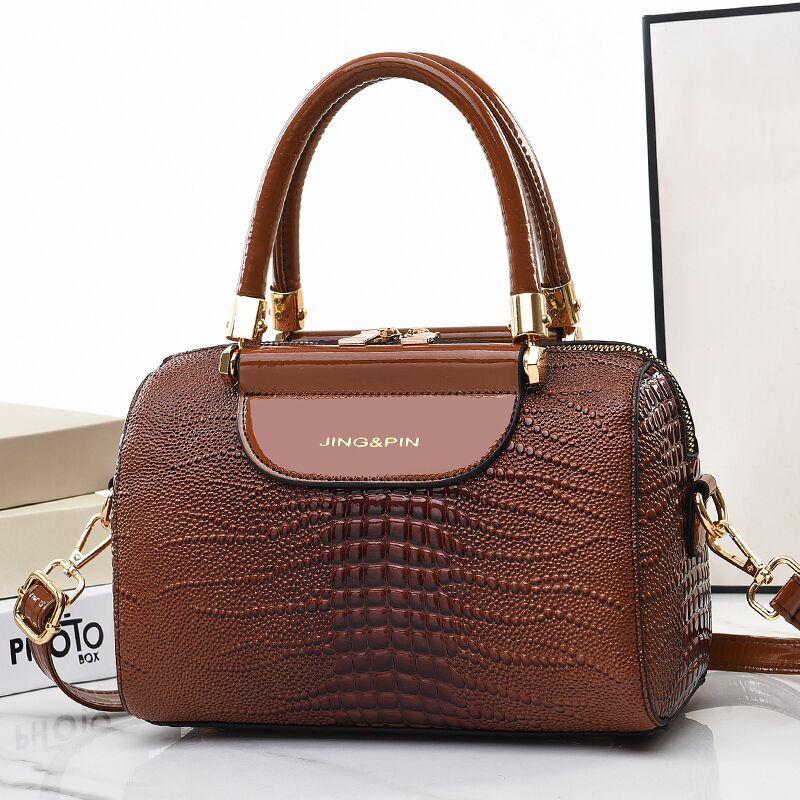 Luxury Leather Women's Handbag Fashion Designer Boston Bags Single Shoulder Bag Ladies Crossbody Bag PU Messenger Bag