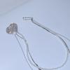 Long Chain Rhinestone Chain Pin Minimalist Style Trouser Fastener Tassel Chain Brooch  Jewelry