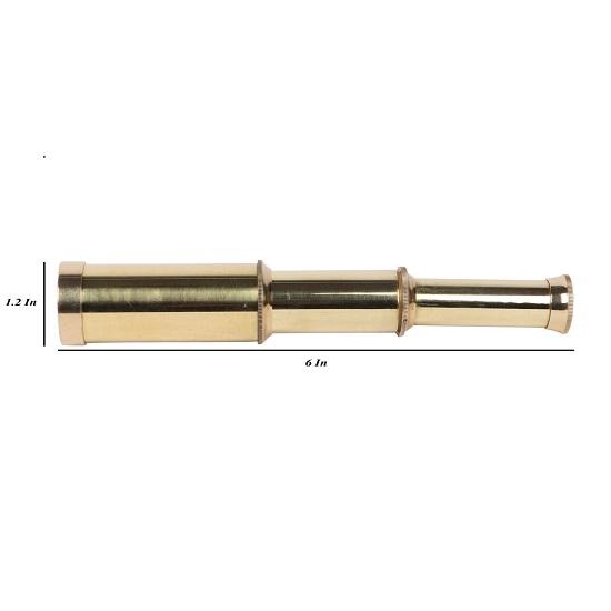 Brass Golden Telescope 15.24 cm