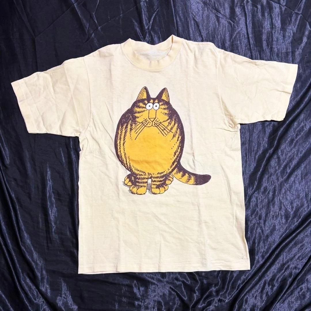 Retro B Kliban Fat Cat Cartoon Retro Unisex Tshirt Harajuku One Piece L