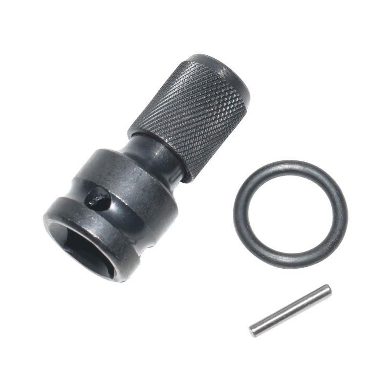 Adaptor cu coadă hexagonală cu eliberare rapidă pentru bormașină electrică, cu arc telescopic, pentru cheie pneumatică de 1/2