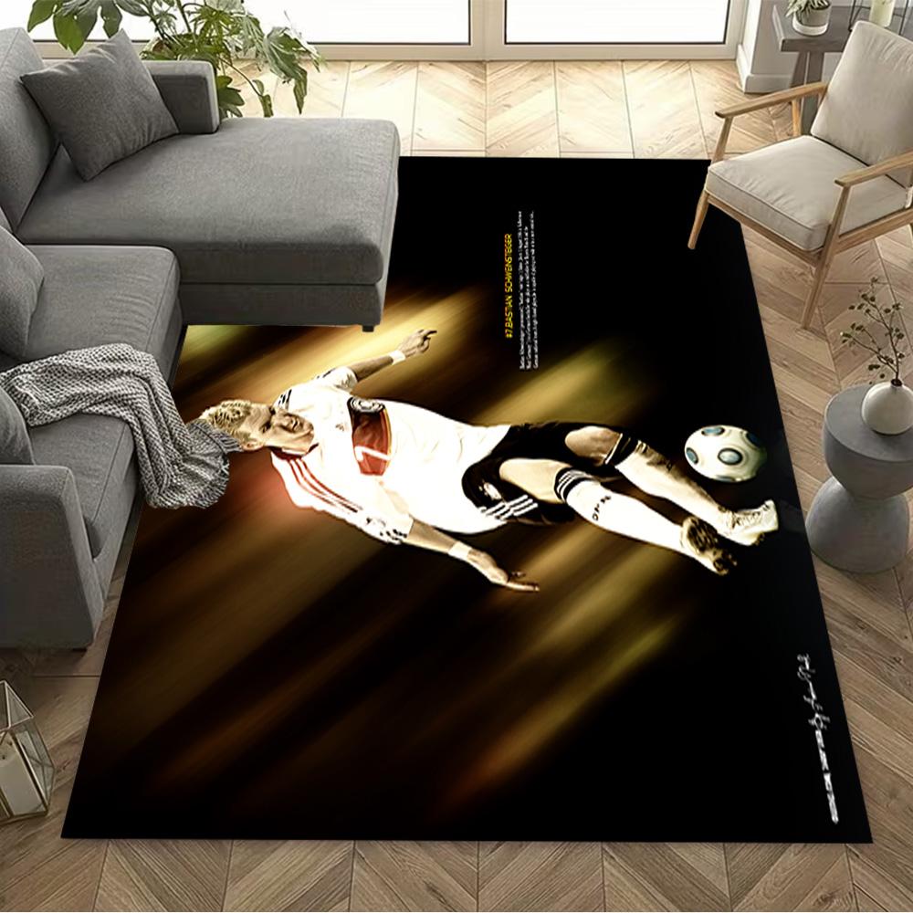 Soccer Player Action Carpet Suitable for Game Room Bedrooms Balcony Playrooms Antislip Carpet Decorate Offices Wedding Party Gift