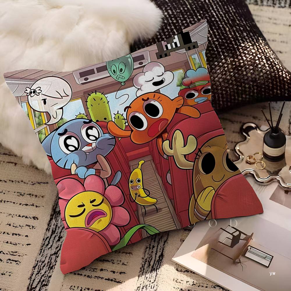 Cute A-Amazing W-World Of G-Gumball Maple Design Cushion Cover Happy Autumn Harvest Decor Holiday Decorati Pillow Cover