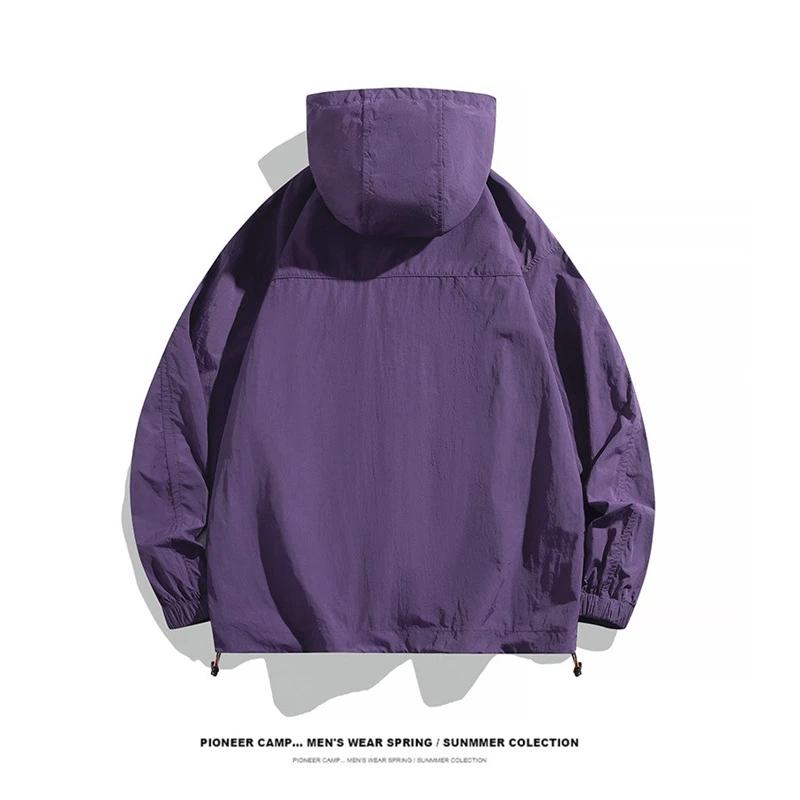 Breathable Quick-Dry Sun Protective Clothing Hooded Pocket Design Outdoor Sunblock Jacke