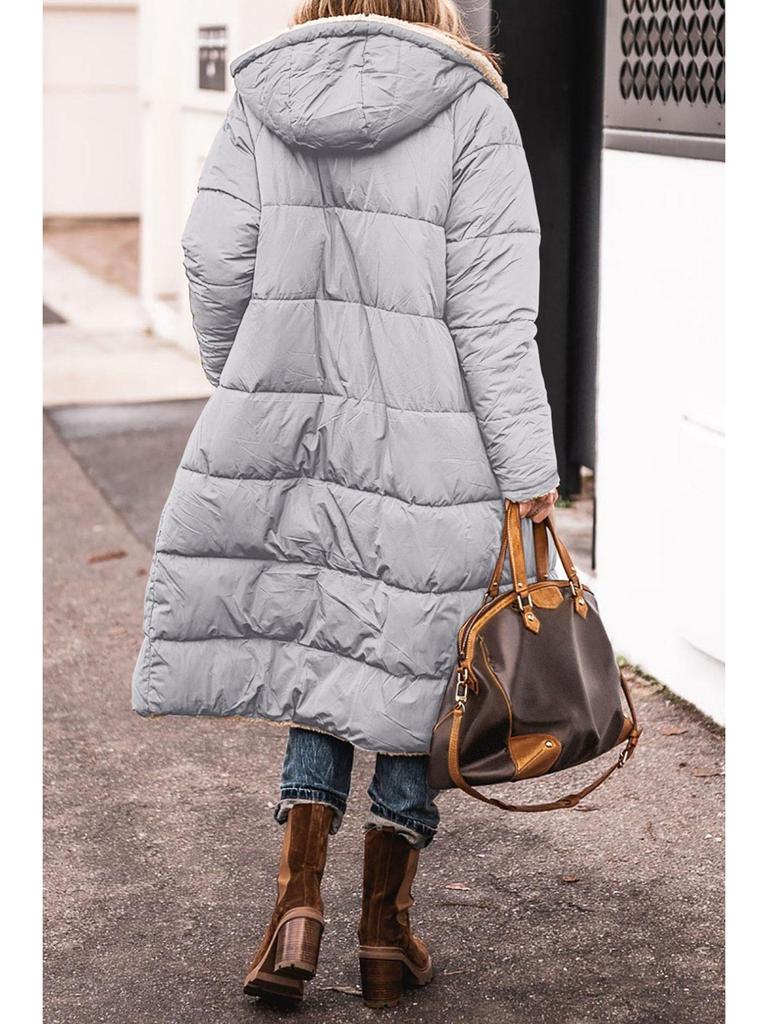 2023 Women's Extra Long Multi-Color Faux Fur Coat for Autumn and Winter