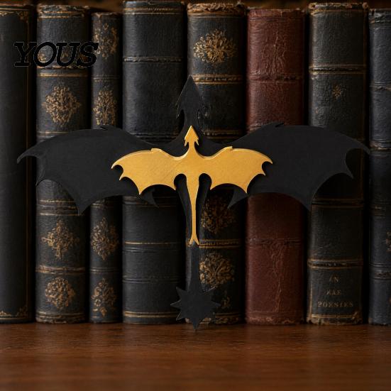 Heavy Duty Book Support Double Dragon Bookends, Vintage Fantasy Flying Bookshelf Decor, Stable Decorative Shelf Accents Sculpture Stopper for Shelves,