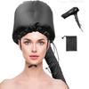 Haube für lockiges Haar, Haarkappe zum Stylen und Trocknen, Diffusor-Aufsatz für lockiges Haar mit schwarzer Tasche, Leicht und tragbar(10 *