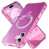 For iPhone 16 Plus Case Small Wavy Edge Compatible with MagSafe Anti-Drop PC+TPU Phone Cover