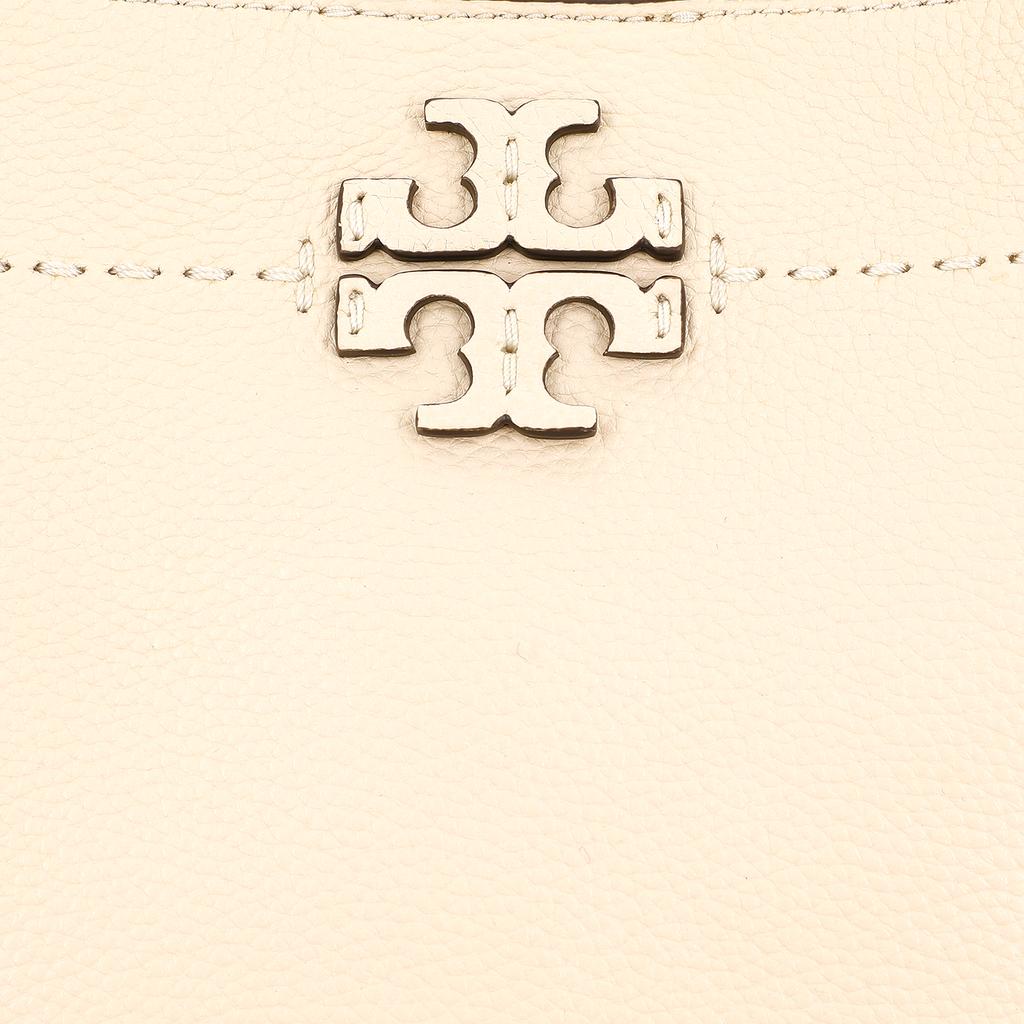 Tory Burch Mcgraw Logo Magnetic Closure Leather Bucket Bag Crossbody Shoulder Bag Women Bags Cream-White 73338-724