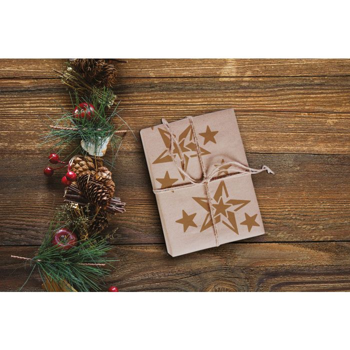 MégaCréa DIY - Pochoir de Noël 25 cm Etoile de Noël 8,5 cm
