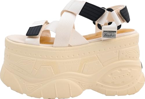 Platform belted sandals