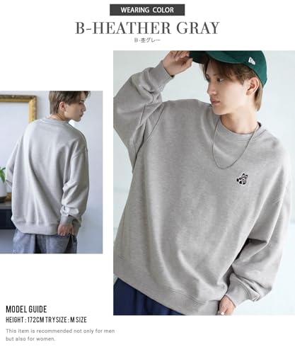 [IMPROVES] [SIDEWAYSTANCE] Embroidered One-Point Fleece Sweatshirt