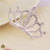 Korean Style Crown Jewelry Comb Hair Ornaments Princess Rhinestone Crown Alloy Colorful Girls Birthday Dance Hair Accessories