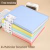 A4 Morandi Color Transparent Data Folder & Archive Album for Test Papers