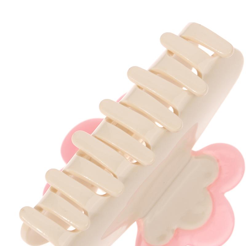 Sweet Acetate Pink Bowknot Pattern Hair Clip Claw Versatile Diamond Hair Accessories For Women Girls