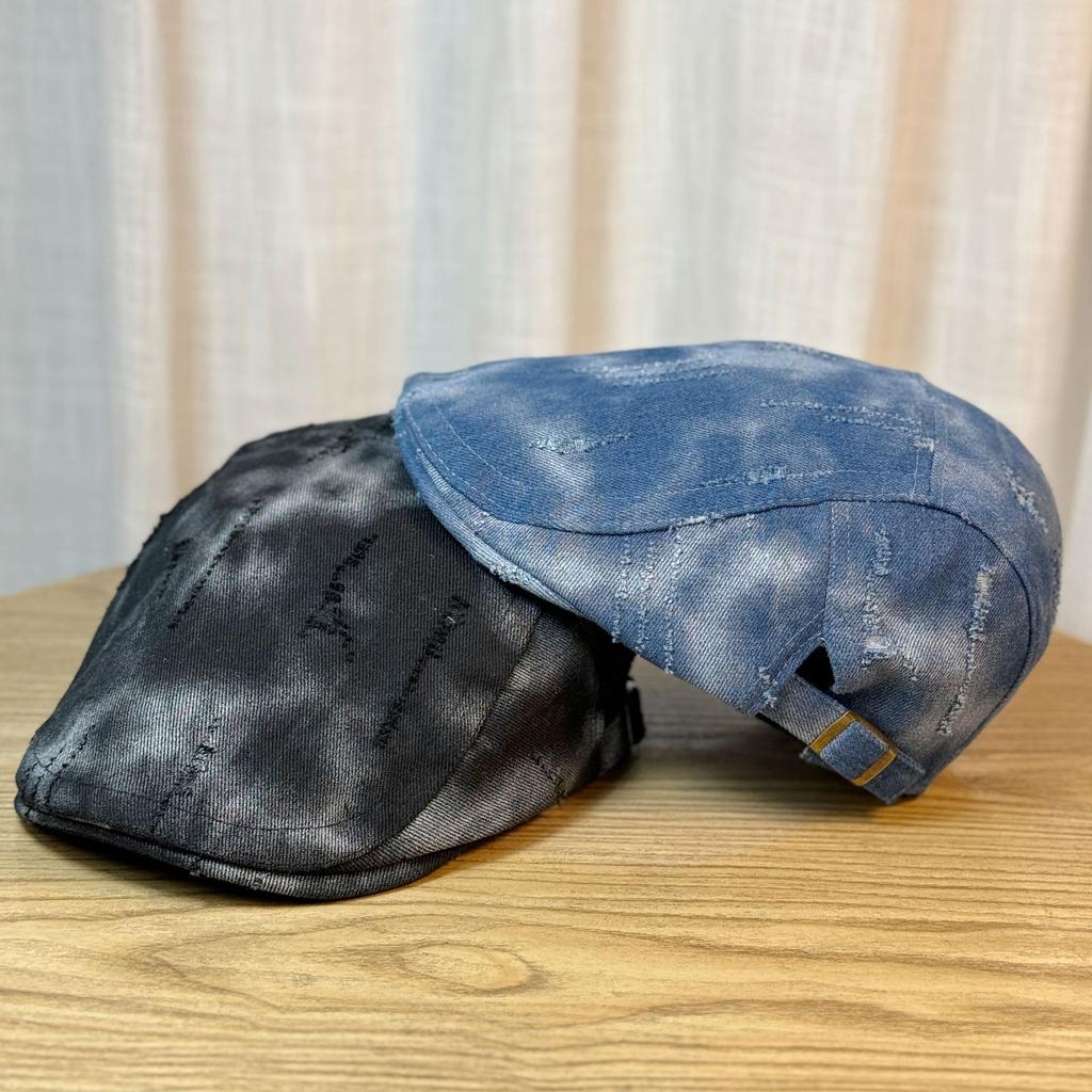 Niche Washed Old Cowboy Hat Beret Retro All Match Face showing Small Literary and Artistic Progressive Hat Spring and Autumn Painter Hat