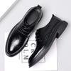 Fashion Spring Autumn Male Oxford Shoes Fashion Men's Derby Shoes Classic Leather Casual Footwear Lace-up Business Wedding Dress Shoes