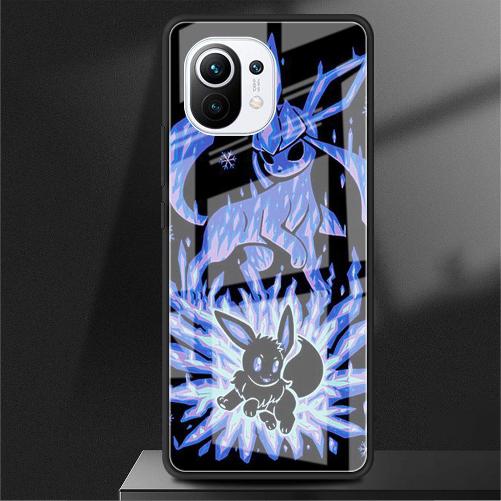Glashülle für Xiaomi Poco X3 NFC 11 Lite 11T F3 M3 für Redmi Note 11 10 9 8 Pro 10S 9S 9A 9C Handyhülle Pokemon Pikachu Cool