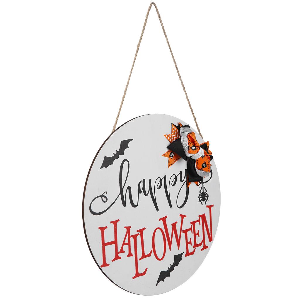 Door Sign Wooden Hanging Halloween Ornament Sign for for Outdoor Indoor Garden Home Decoration