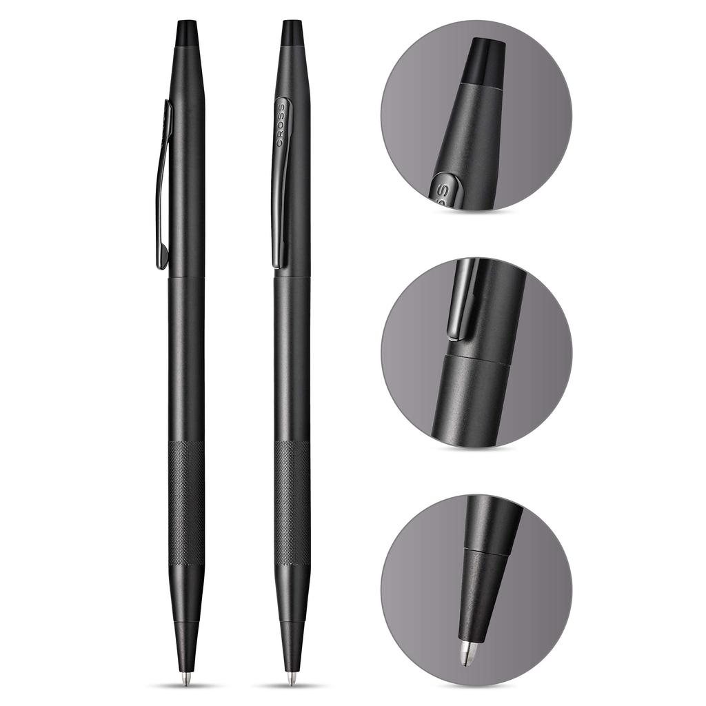 Cross Classic Century Midnight Black Ballpoint Pen In a Premium Gift Medium Perfect Gift for Day or Promotion Box, Nib, Father's