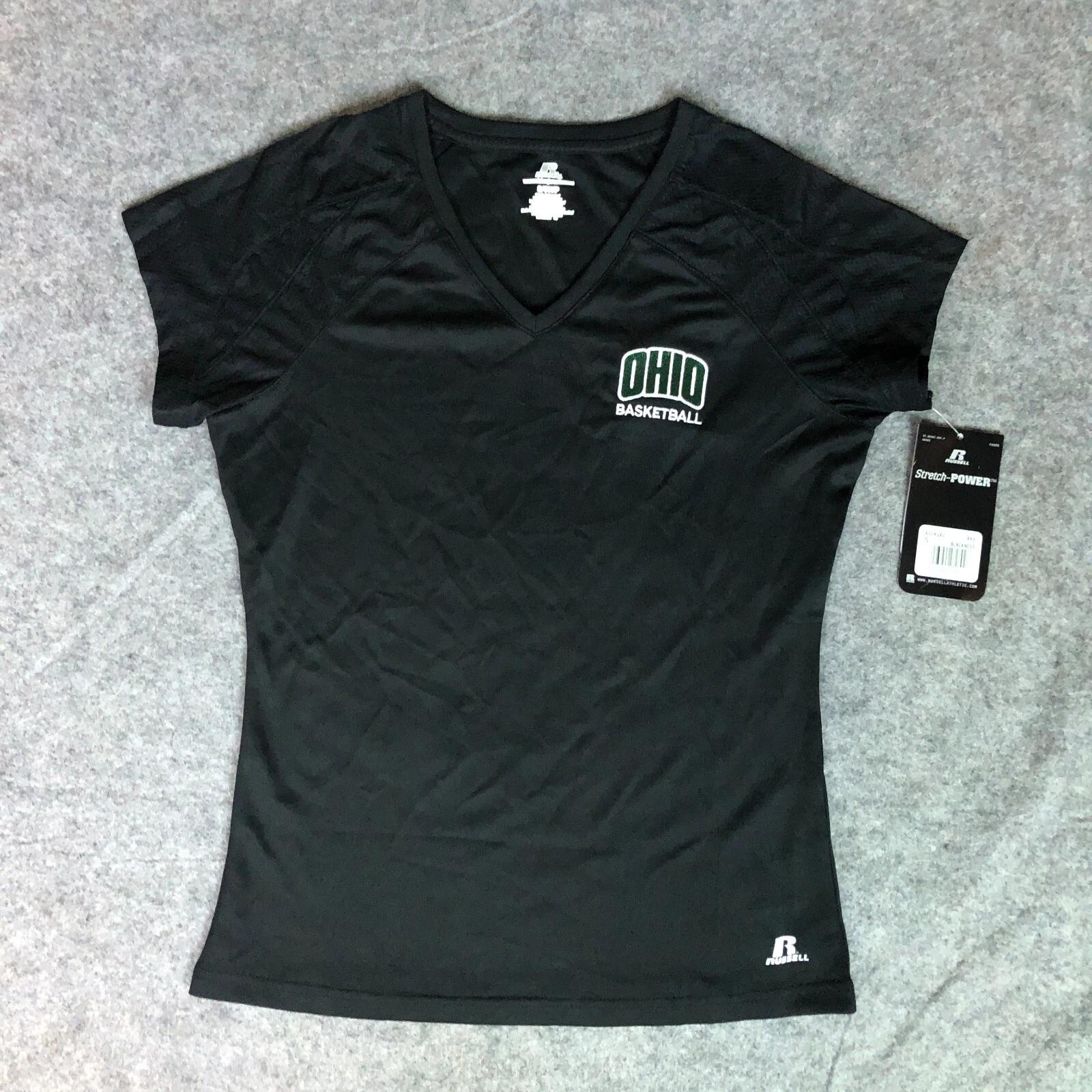 

Ohio Bobcats Womens Shirt Small Black Tee Short Sleeve Basketball NCAA Top NWT 3XL