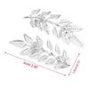 X6HE Fashion Double Tree Leaf Shirt Collar Pin Brooch Gold Silver Gifts for Family Members Girls Teens Women Girl/Boyfriend