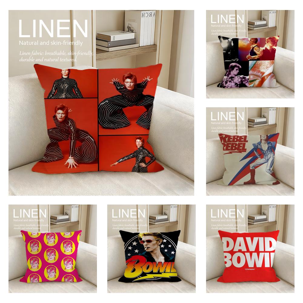 Musik David Bowie Kissenbezug Kissenbezüge Set Stk x x Atmungsaktiv Waschbar Sofakissenbezug