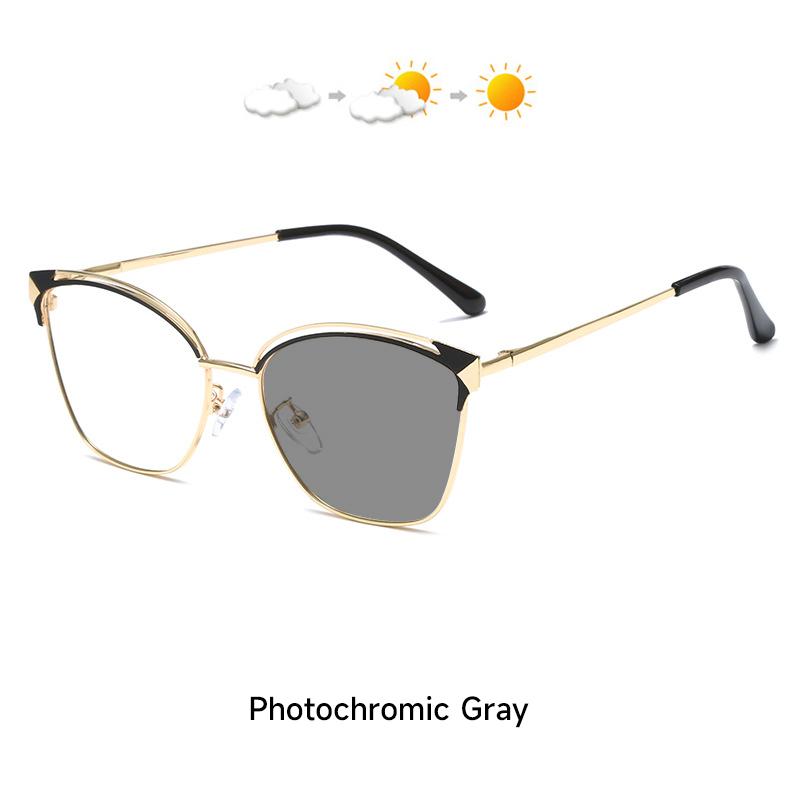 

New Fashion Photochromic Anti Blue Light Glasses Women Cat Eye Lentes Oculos Woman Computer Eyewear