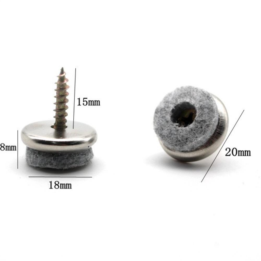 10pcs/set Metal Anti-slip Mat Round Shape Floor Protectors Feet Legs Pads Household Chair Fittings