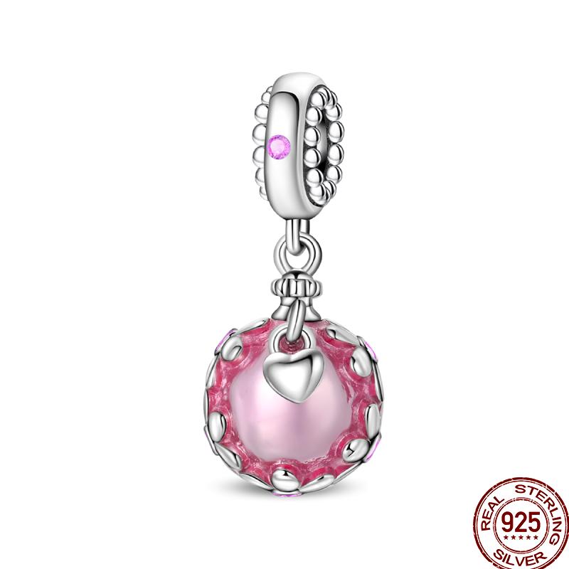 Luminous Firefly Star Moon Cherry Catcopper Pendant Beads 3Mm Diy For Women Exquisite Jewelry Making Gift