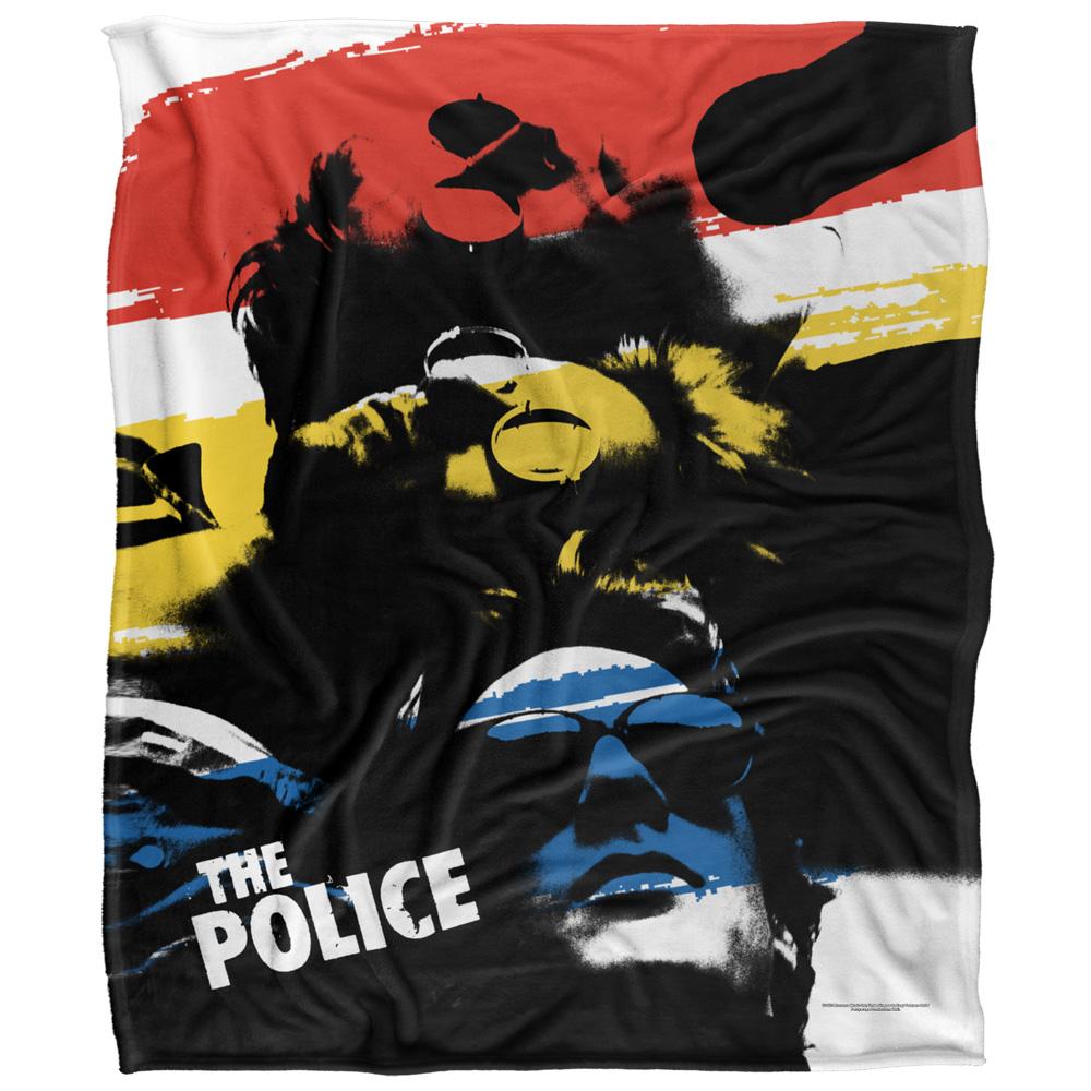 The Police Silky Stripes Supersoft Blanket