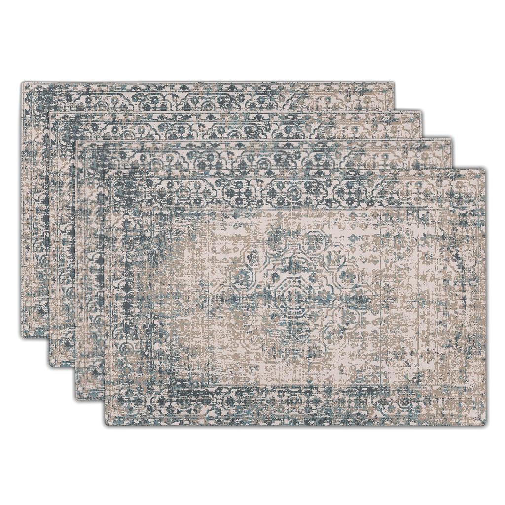 Böhmische Tischsets Exotische Leinen-Tischsets Waschbare Totem-Tischsets Tischmatten Isolieruntersetzer Bedruckte Rutschfeste Untersetzer