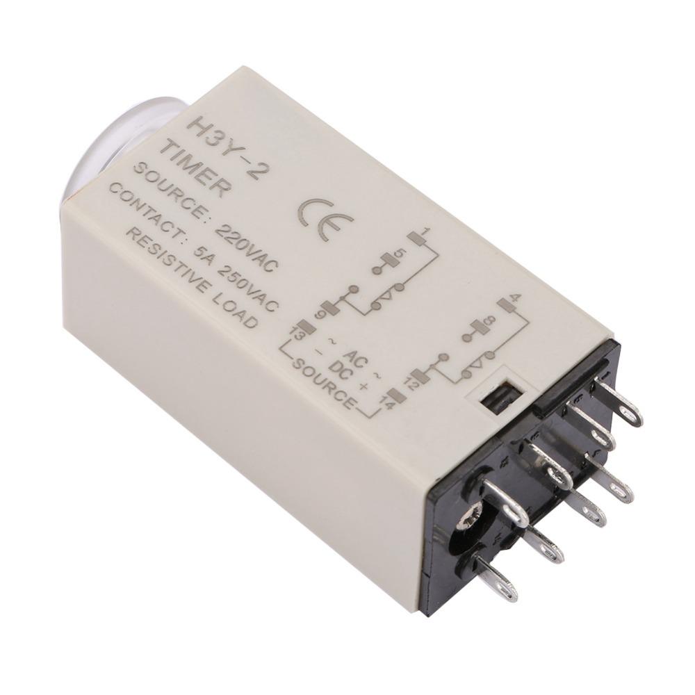 Delay Control H3Y-2 Time Relay 10s 8Pin Timer Time Relay AC 220V H3Y-2 Timer Relay Industrial Control