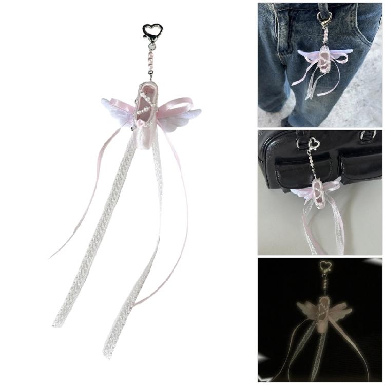 Angel Theme Sturdy Keyring Cloth Metal Blend Decorative Charm For Keys Backpacks Gift Giving