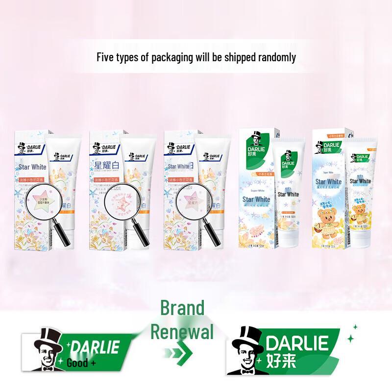 Darlie Starry White Freesia Scent Toothpaste 120g x 5-Pack