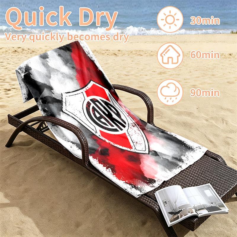 Atletico River Plate Beach towels also serve as bath towels summer essential a musthave for the outdoors the beach and the pool