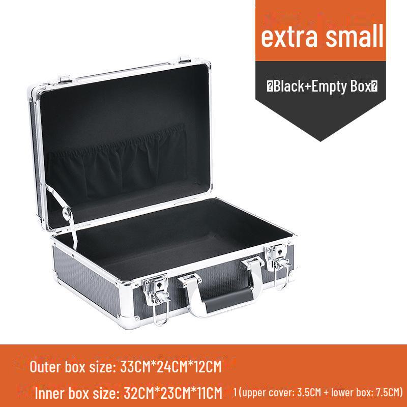 Portable Aluminum Alloy Toolbox for Electricians and Equipment Storage