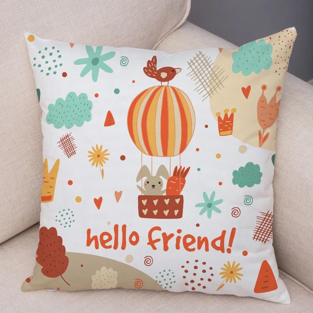 Cute Cartoon Animal Decorative Pillowcase Office Living Room Car Ornaments Home Pillowcase