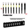 9Pieces Magnetic Tip Long Hex Head Allen Wrenches Drill Bit Set H 1.5 To H10 Impact Screwdriver Bit with 1/4Inch Shank