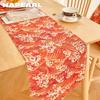 1PC Fashionable and Versatile Japanese Printed Tassel Cotton Linen Table Runner for Dining Table Coffee Table Makeup Table Home Decor