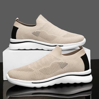 Spring and Summer Mesh Foot Health Flying Weaving Breathable Walking Shoes Casual Soft Sole Casual Shoes Couple Shoes