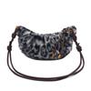 Retro style personalized leopard print Mao Mao women's dumpling bag autumn and winter new versatile commuter shoulder messenger bag