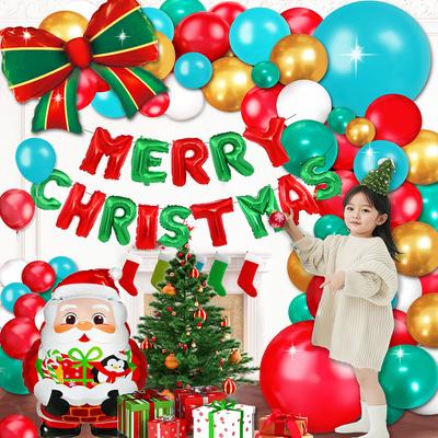 Christmas Balloon Set Christmas Wreath Balloon Arch Set Balloon Chain Decoration Christmas Party