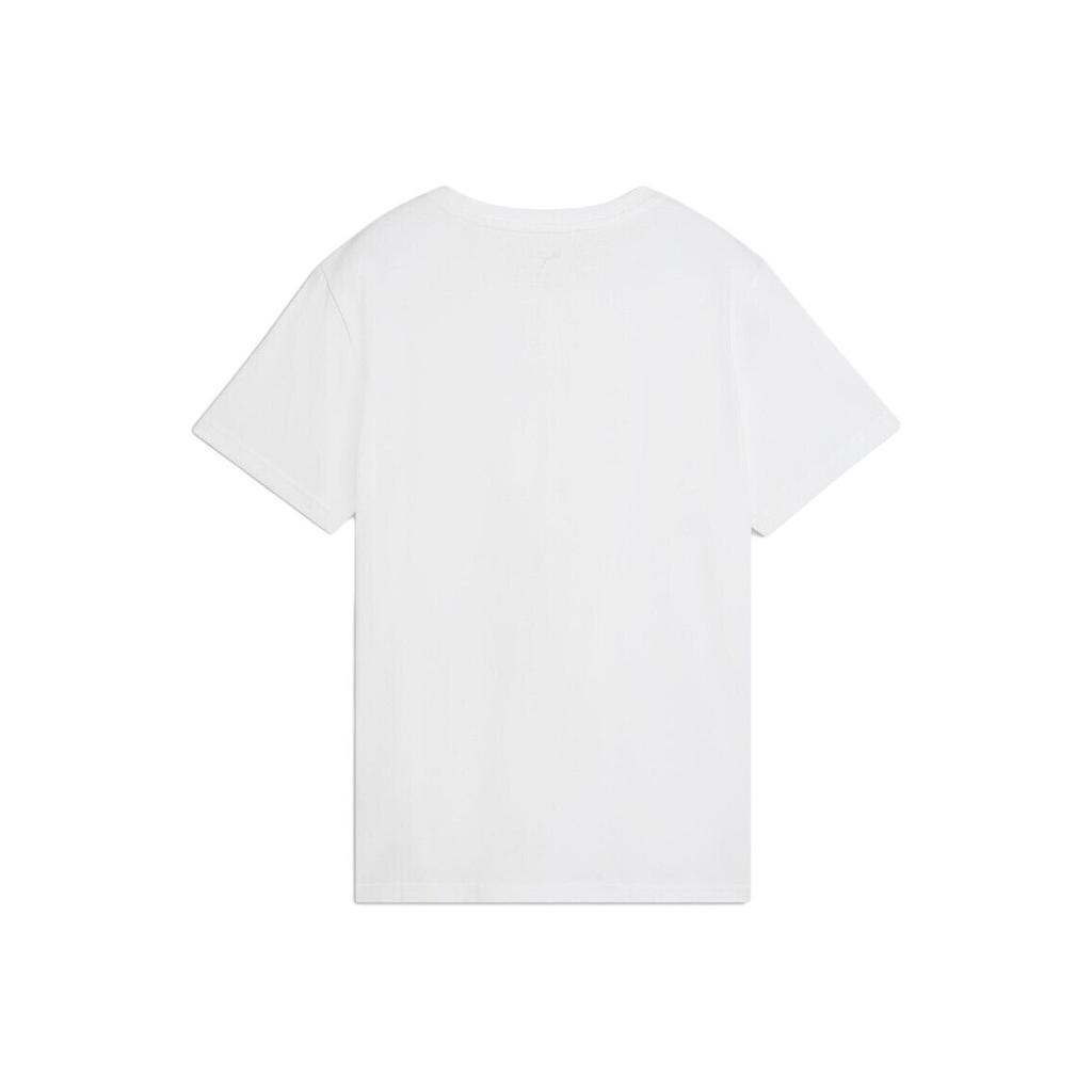Puma Knitted Simple Solid Color Comfortable Round Neck Short Sleeve Regular T-Shirt Women tops 637774-02