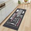 Non Slip Kitchen Runner Rug Tableware Pattern Wear Resistant Floor Mat Home Decor Carpet