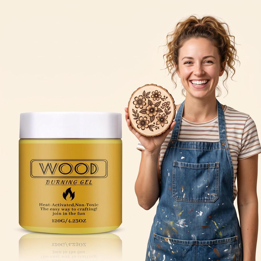 Woodcut Engraving Paste: Smooth and Easy to Apply, Producing Diverse Burnt Marks, Suitable for Home Beginners.
